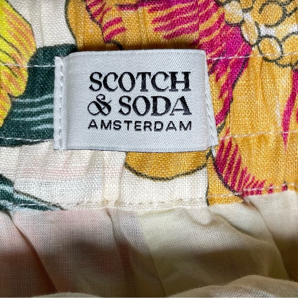 Scotch & Soda Girls R’Belle Linen High Rise Ruffle Shorts Size 10 Like New - Picture 7 of 14